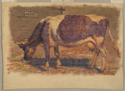 絵画、習作牛、1876年8月 作： サミュエル・コルマン