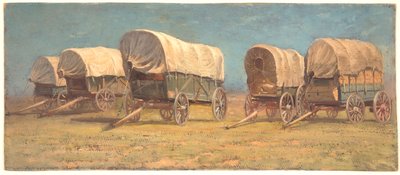 幌馬車の研究 作： Samuel Colman