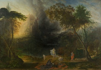メシアの到来とバビロンの破壊」1832年頃（油彩・キャンバス 作： Samuel Colman