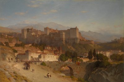 アルハンブラの丘、グラナダ、1865。 作： Samuel Colman