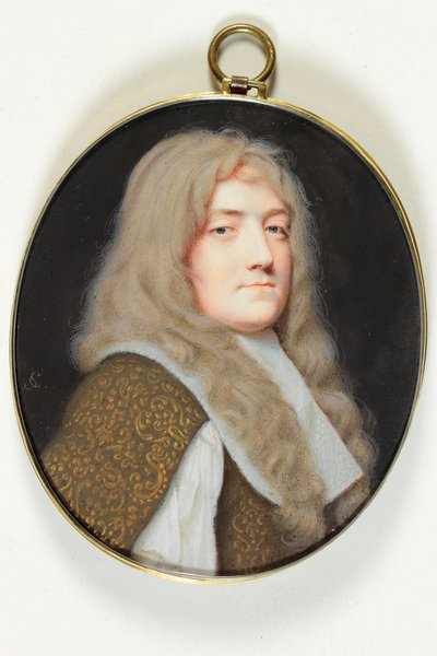 白衣を着た紳士（水彩・ベラム 作： Samuel Cooper