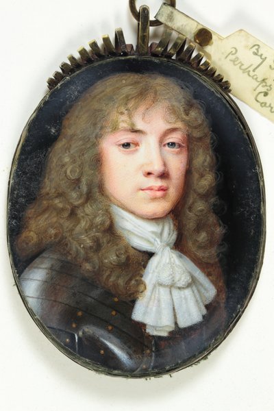 若い紳士（水彩・ベラム 作： Samuel Cooper