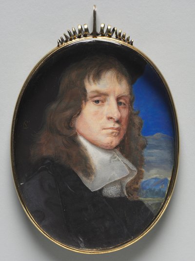 男の肖像c。 1655年。 作： Samuel Cooper