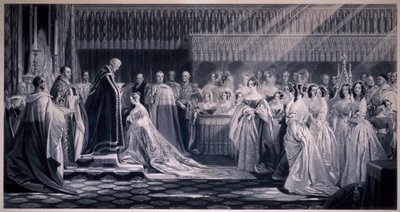 ビクトリア女王の戴冠式、1838 年 作： Samuel Cousins