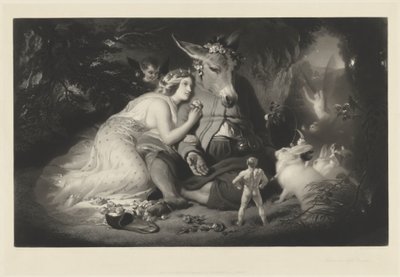 真夏の夜の夢 作： Samuel Cousins after Sir Edwin Landseer