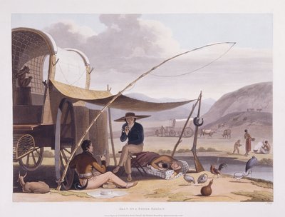 喜望峰のアフリカの風景と動物 作： Samuel Daniell