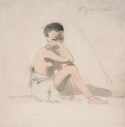 Korah tyttö istuu 作： Samuel Daniell