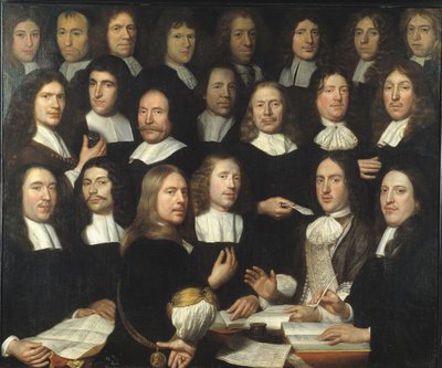 ドルドレヒトのミントマスターの集合写真 作： Samuel van Hoogstraten