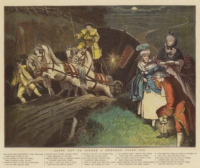 百年前の夕食に出かける（クロモリト） 作： Samuel Edmund Waller