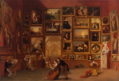 ルーブル美術館のギャラリー 作： Samuel Finley Breese Morse