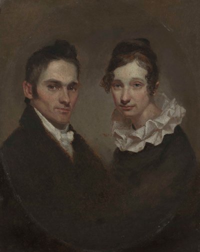 ハイラム・ビンガム牧師（1789-1869）夫妻（シビル・モズリー、1848年没） 作： Samuel Finley Breese Morse