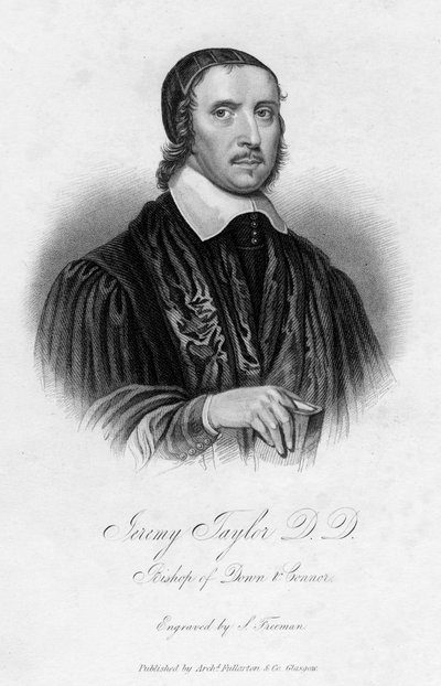 ジェレミー・テイラー1613-1667、イギリスの聖職者、19世紀。 作： Samuel Freeman
