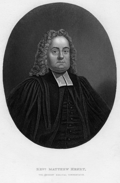 マシューヘンリー1662-1714、英語の聖書解説者、聖職者、19世紀。 作： Samuel Freeman