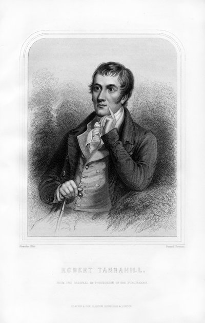 ロバートタンナヒル、スコットランドの詩人、1870年 作： Samuel Freeman