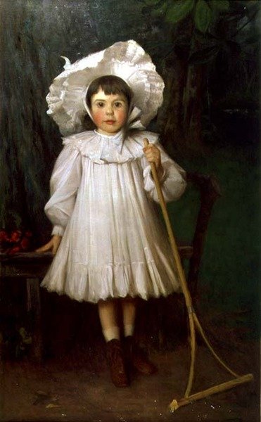白いボンネットの少女 作： Samuel G. Enderby