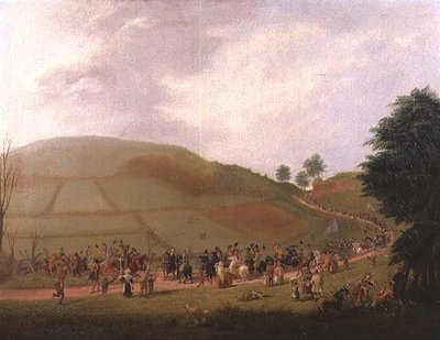 ウィリアム・マイルズ卿（1797-1878）の選挙行進（油彩・キャンバス） 作： Samuel Griffiths Tovey