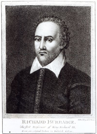 リチャード・バーバッジの肖像（1573–1619） 作： Samuel Harding