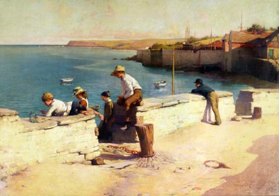 パドストウの夜、1890 作： Samuel Henry William Llewelyn