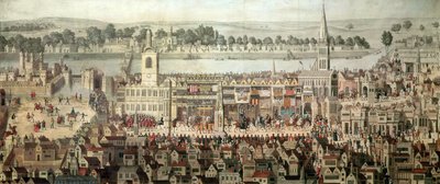1547 年のエドワード 6 世の戴冠式の行列 作： Samuel Hieronymous Grimm