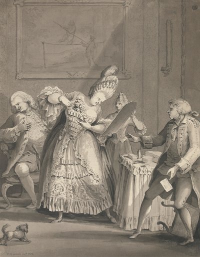 パリの英国の貴婦人 作： Samuel Hieronymus Grimm