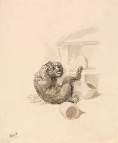 クマと蜂の巣 作： Samuel Howitt