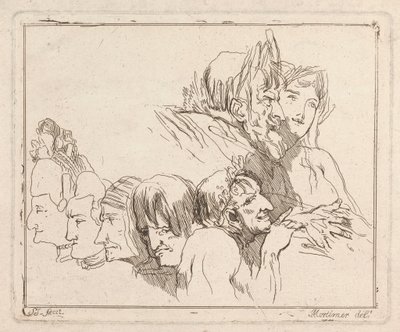Kolme etsausta yhdelle arkille: Studies of Heads 作： Samuel Ireland