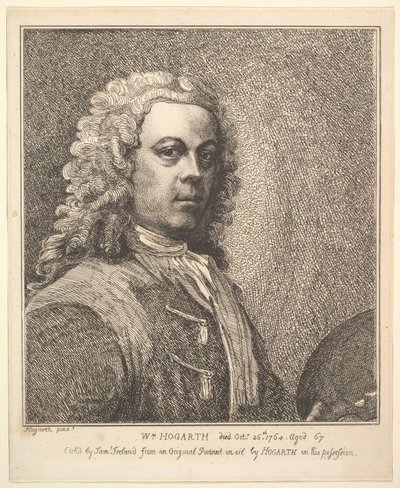 ウィリアムホガース、自画像、1785年。 作： Samuel Ireland