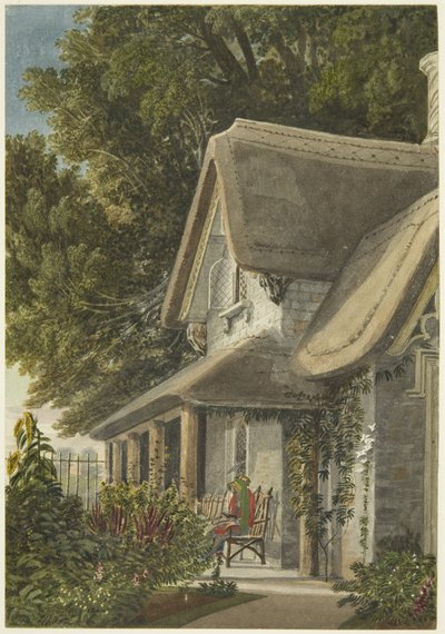 The Lodge, Broomwell House, Brislington, c.1824 （鉛筆・水彩・紙 作： Samuel Jackson