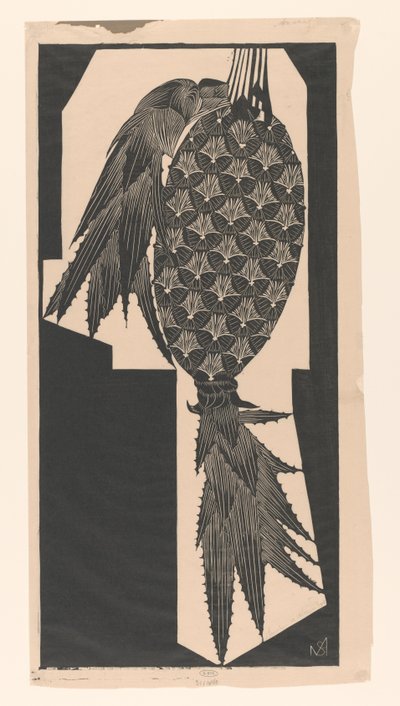 Ananas (オブジェクトの元のタイトル) 作： Samuel Jessurun de Mesquita (signed by artist)