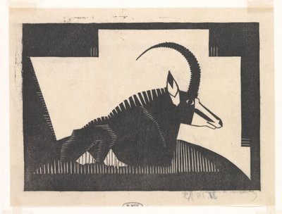サベランティロープ 作： Samuel Jessurun de Mesquita (signed by artist)