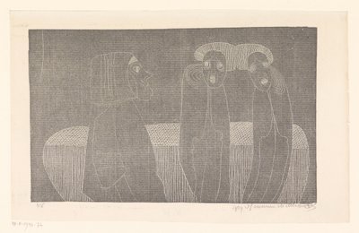 シャム双生児 作： Samuel Jessurun de Mesquita (signed by artist)