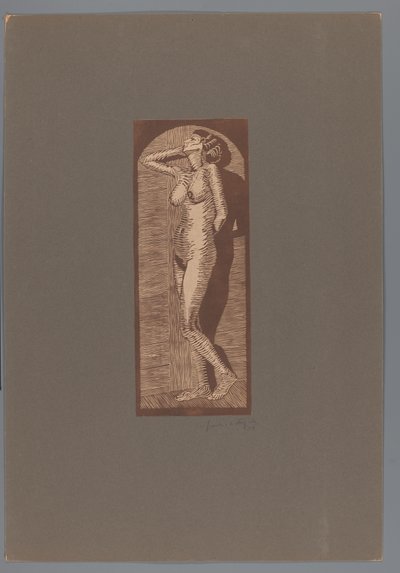 女性ヌード立ち ジョイ（原題） 作： Samuel Jessurun de Mesquita (signed by artist)