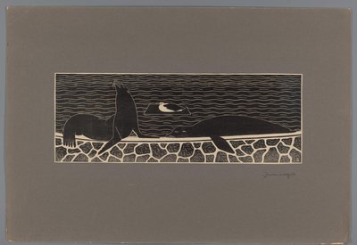 アシカ（原題） 作： Samuel Jessurun de Mesquita (signed by artist)