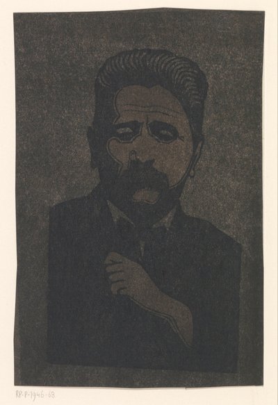 自画像（ドロップシャドウあり） 作： Samuel Jessurun de Mesquita (signed by artist)
