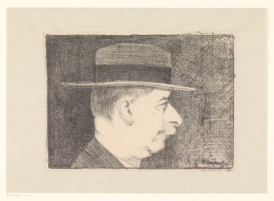 自画像 作： Samuel Jessurun de Mesquita (signed by artist)