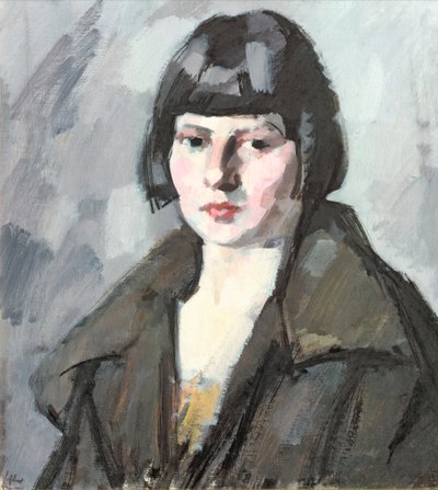 少女の頭、1920年頃 作： Samuel John Peploe