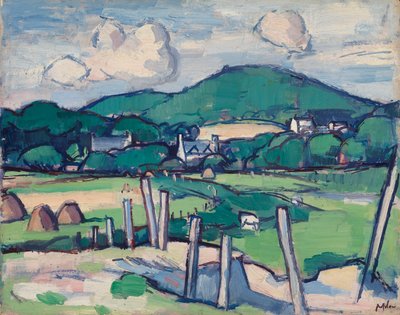 風景 1891-1935年頃（油彩・パネル） 作： Samuel John Peploe