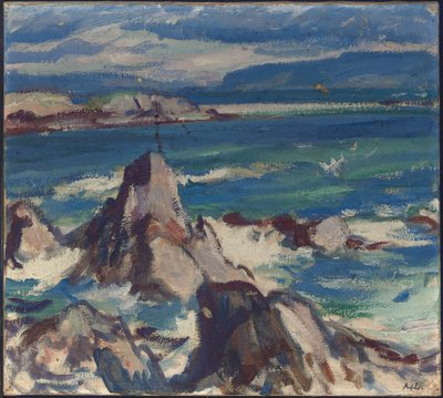岩と海、アイオナ 作： Samuel John Peploe