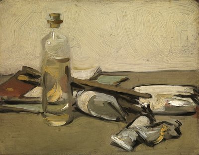 静物：絵の具チューブ 1903年頃（油彩、パネル） 作： Samuel John Peploe
