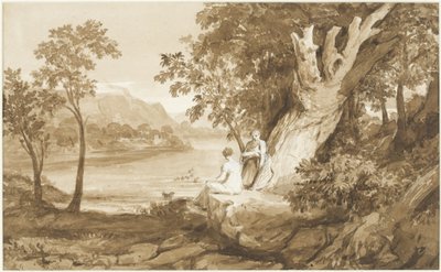 コマースへの挿絵、1811年（紙にペンとインクとウォッシュ） 作： Samuel John Stump