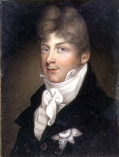 サセックス公爵オーガスタスのポートレート・ミニチュア 作： Samuel John Stump