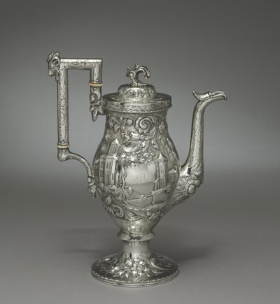ネオロコココーヒーポット、1840年頃 作： Samuel Kirk