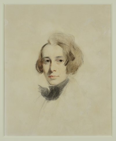 チャールズ・ディケンズの予備スケッチ、1837年 作： Samuel Laurence
