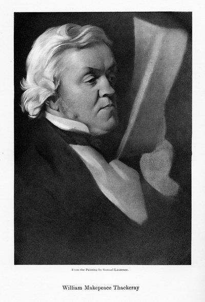 William Makepeace Thackeray、イギリスの小説家、c1864。 作： Samuel Laurence