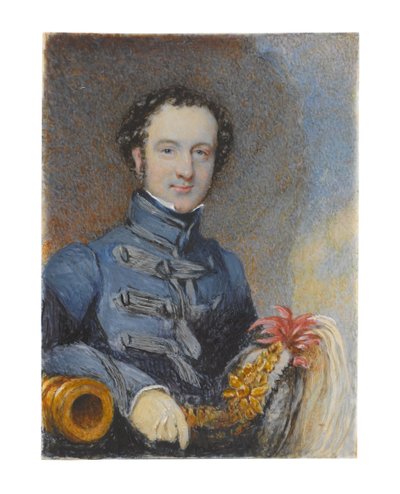 キャプテンウィリアムシボーン、1830年頃 作： Samuel Lover