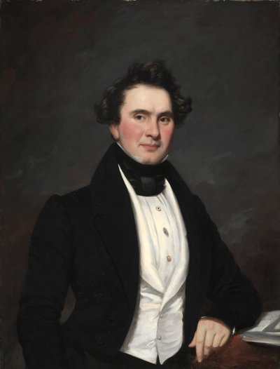 男の肖像、1832年。 作： Samuel Lovett Waldo