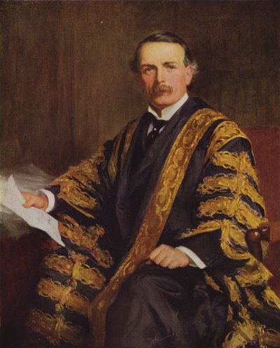 デビッド・ロイド・ジョージ、ウェールズ自由党の政治家、英国首相（カラーリソ） 作： Samuel Luke (after) Fildes