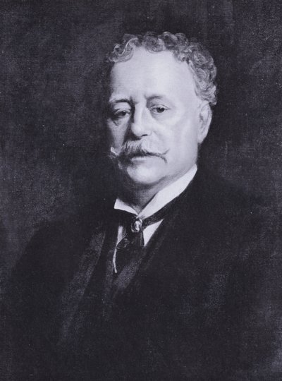 ヘンリー・ウッズの肖像（カラーリトグラフ 作： Samuel Luke (after) Fildes