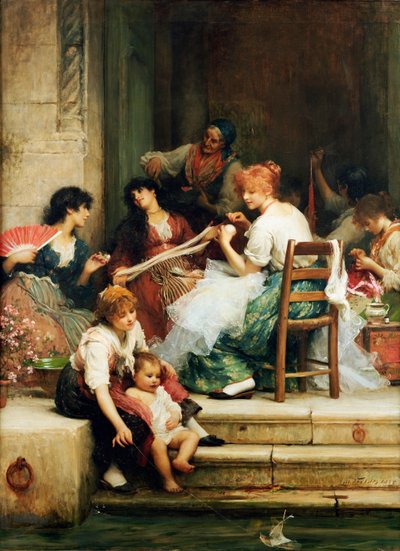 ベネチアンライフ、1884 作： Samuel Luke Fildes