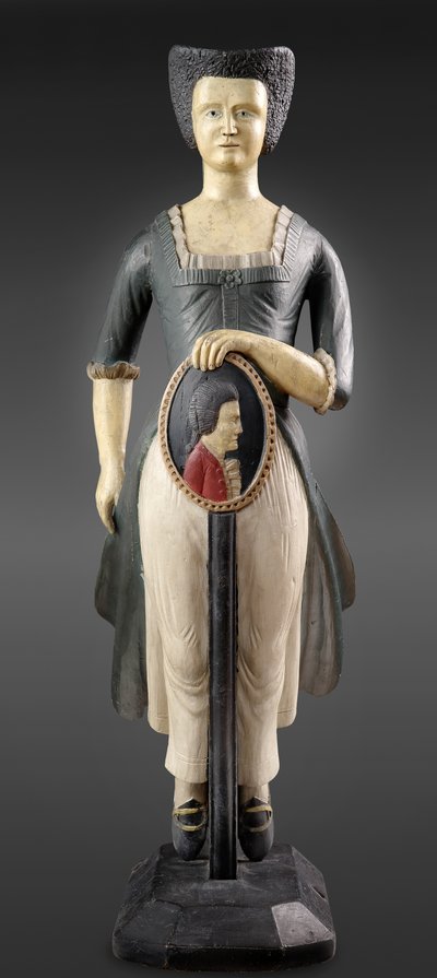 人物像の模型、1800年頃、木製（塗装済み） 作： サミュエル・マッキンタイア